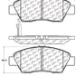 StopTech Performance 09-17 Honda Fit Front Brake Pads