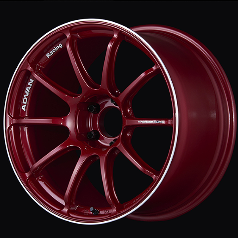 Advan RSIII 18x9.5 / +45 Offset / 5-100 / 63mm Bore / Racing Candy Red & Ring
