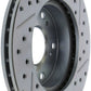 StopTech Select Sport 06-11 Honda Civic DX/EX/LX Slotted and Drilled Right Front Rotor