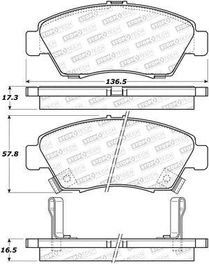 StopTech Street Brake Pads - Rear