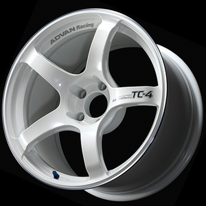 Advan TC4 16x6.5 / +37 Offset / 4-100 / 63mm Bore / Racing White Metallic & Ring