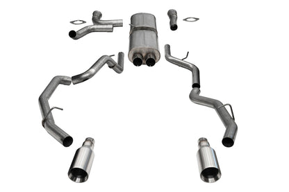 Corsa 25-26 RAM 1500 RHO Crew Cab 3.0L Turbo Cat-Back Dual Rear Exit w/ 5in Single Satin Pro Series