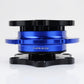 NRG Race Short Hub Datsun - Black Body Blue Ring