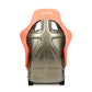 NRG FRP Bucket Seat ULTRA Edition W/ Grey Pearlized Back / Peach Microfiber Material - Large
