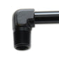 Vibrant 3/8 NPT to 1/2in Barb Straight Fitting 90 Deg Adapter - Aluminum