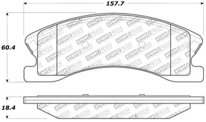 StopTech Sport Brake Pads w/Shims and Hardware - Front