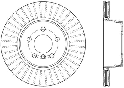 StopTech 07-18 BMW X5 / 08-19 BMW X6 Sportstop Cryo Drilled & Slotted Rotor - Rear Left