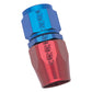 Russell Performance -8 AN Red/Blue Straight Full Flow Hose End