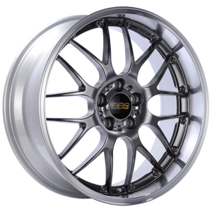 BBS RS-GT 19x10 5x120 ET25 Diamond Black Center Diamond Cut Lip Wheel -82mm PFS/Clip Required