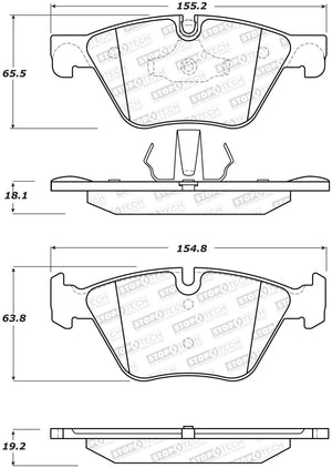 StopTech Street Brake Pads - Front