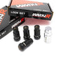 Wheel Mate WM14R 14x1.50 Wheel Locks Black 4 PCS