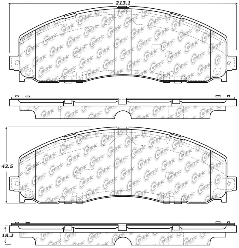 StopTech Ford 12-20 F-250/350 / 13-16 F-450 Front Truck & SUV Brake Pad