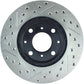 StopTech 96-00 Honda Civic DX/HX Coupe/90-00 Civic DX/LX Sedan Slotted & Drilled Left Front Rotor