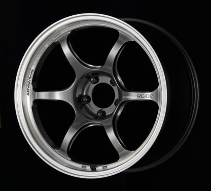 Advan RG-D2 16x7.0 +31 4-100 Machining & Racing Hyper Black Wheel