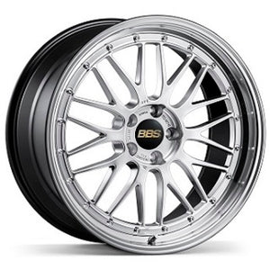 BBS LM 20x12 5x130 ET50 CB71.6 Diamond Silver Wheel w/ Diamond Cut Machined Lip