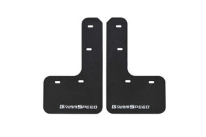 Grimmspeed 15-21 Subaru WRX/STI Mudflaps - Black w/ Red Lettering