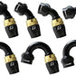 GReddy AN16 180 DEGREE HOSE END SWIVEL BLACK/GOLD ANODIZED