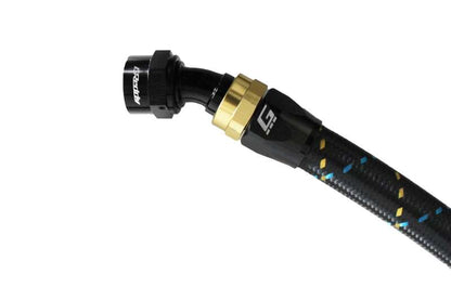 GReddy AN08 30 DEGREE HOSE END SWIVEL BLACK/GOLD ANODIZED