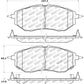 StopTech Performance 05-08 Legacy 2.5 GT Front Brake Pads