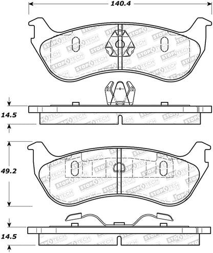 StopTech Street Select Brake Pads