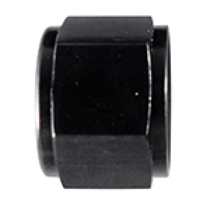 Fragola -10AN Aluminum Flare Cap - Black