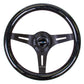 NRG Classic Wood Grain Steering Wheel (310mm) Black Sparkle w/Blk 3-Spoke Center