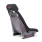 NRG GT Retro Bucket Seat - Black Vegan Leather Black Stitching Multicolor Fiberglass Back w/ Glitter