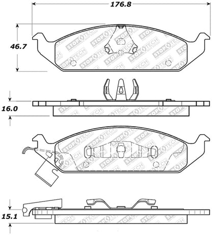 StopTech Street Select Brake Pads - Front