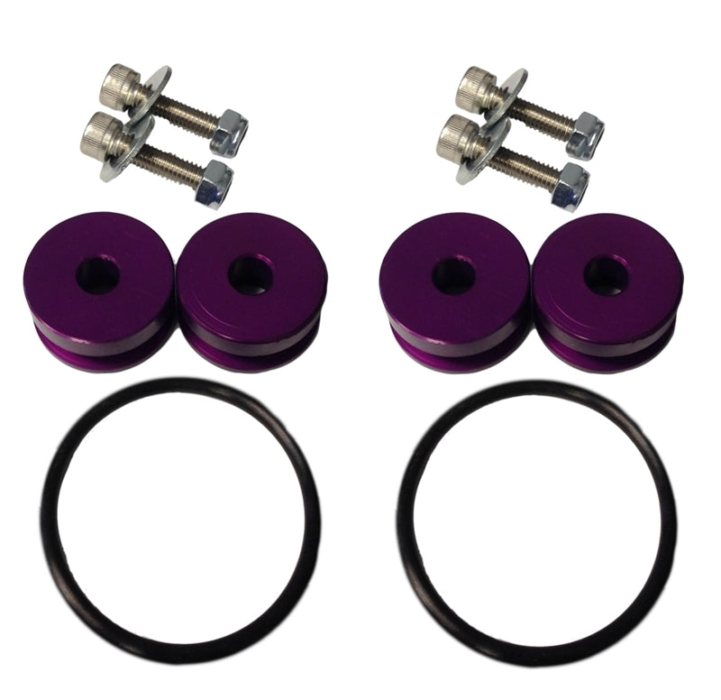 Torque Solution Billet Bumper Quick Release Kit (Purple): Universal