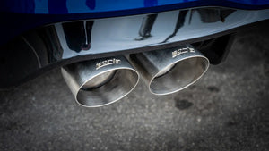 Borla 22-25 Volkswagen Golf R S-type Cat-Back Exhaust - Dual 4.5in Stainless Brushed Tips w/ Logo