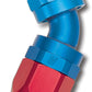 Russell Performance Hose End #8 Hose to #8 Radius Inlet Port 45 Deg Red/Blue