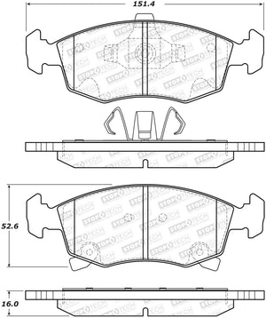 StopTech Street Brake Pads - Front