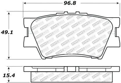 StopTech Street Select Brake Pads - Rear