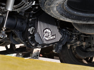aFe POWER Pro Series Rear Diff Cover Black w/ Machined Fins Ford F-250/350 23-26 (Sterling 11.6)