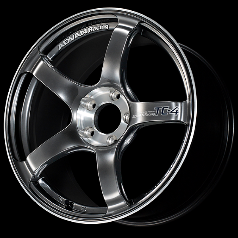 Advan TC-4 SE 18x8.0 / +47 Offset / 5-100 / 63mm Bore / Racing Hyper Black & Diamond Cut