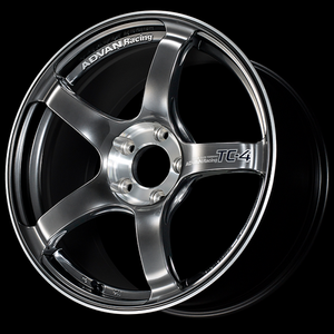 Advan TC-4 SE 15x6.0 / +45 Offset / 4-100 / 63mm Bore / Racing Hyper Black & Diamond Cut