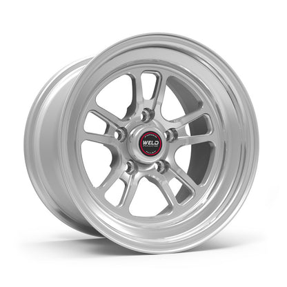 Weld S70 RT-S 15x17.3in / 5x4.75 BP / 8.5in. BS - Polished Center - Polished Shell Wheel