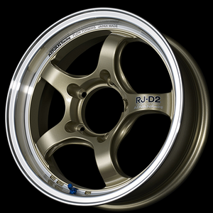 Advan RG-D2 17x7.5 / +38 Offset / 5-100 / 57.1mm Bore / Machining & Champagne Gold