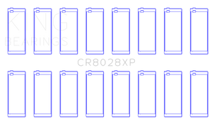King Engine Bearings Chevrolet Custom Performance (Size STDX) Connecting Rod Bearing Set