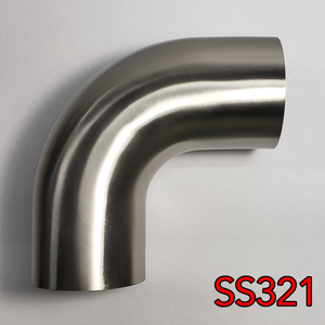 Stainless Bros 2.25in SS321 90 Deg Mandrel Bend Elbow - 1D Radius 16GA/.065in Wall (Leg)