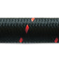 Vibrant -12 AN Two-Tone Black/Red Nylon Braided Flex Hose (20 foot roll)