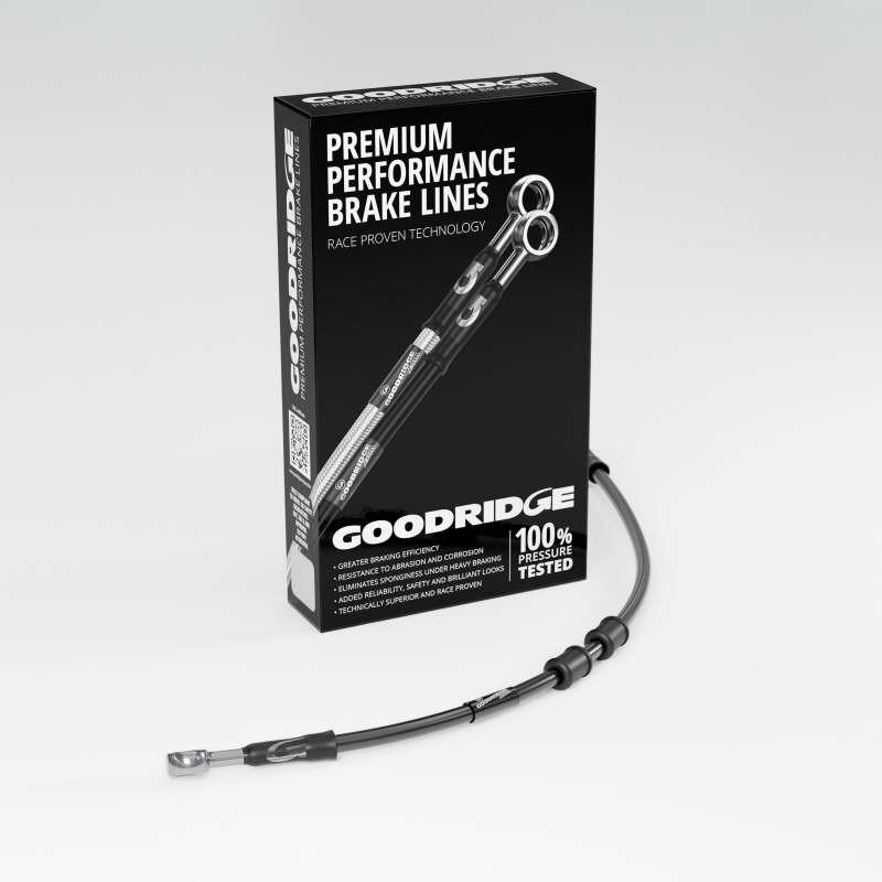 Goodridge 18-19 HD FLTRXSE CVO Road Glide +4in Clutch Line Kit - Black