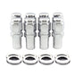 McGard Hex Lug Nut (Long Shank - 1in. / Duplex) 1/2-20 / 7/8 Hex / 2.425in. Length (8-Pack) - Chrome