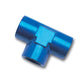 Russell Performance 3/8in Female Pipe Tee Fitting (Blue)