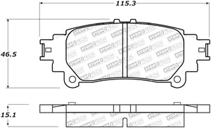 StopTech Street Select Brake Pads w/Hardware - Rear