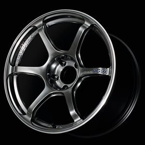 Advan RG-4 17x7.5 / +48 Offset / 5-114.3 / 73mm Bore / Racing Hyper Black & Ring