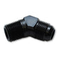 Vibrant 45 Degree Adapter Fitting (AN to NPT) Size -8AN x 1/2in NPT