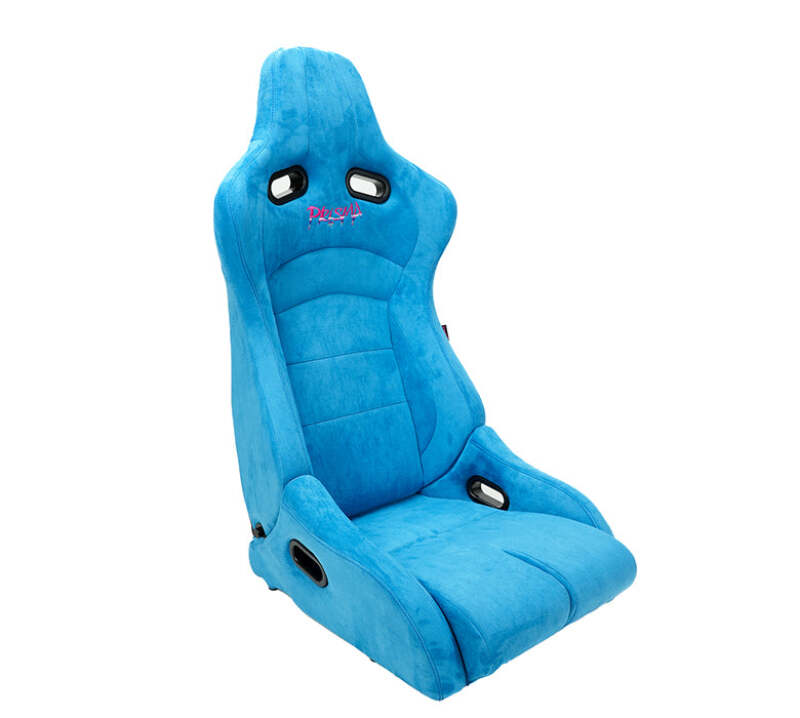NRG Prisma Lab Reclinable Bucket Racing Seat - Pair (Blue)