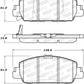 StopTech Street Performance 13-15 Honda Accord EX/EXL Front Brake Pads