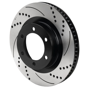 Wilwood 6x5.5 SRP Drilled & Slotted Black Electro Coat Rotor RH